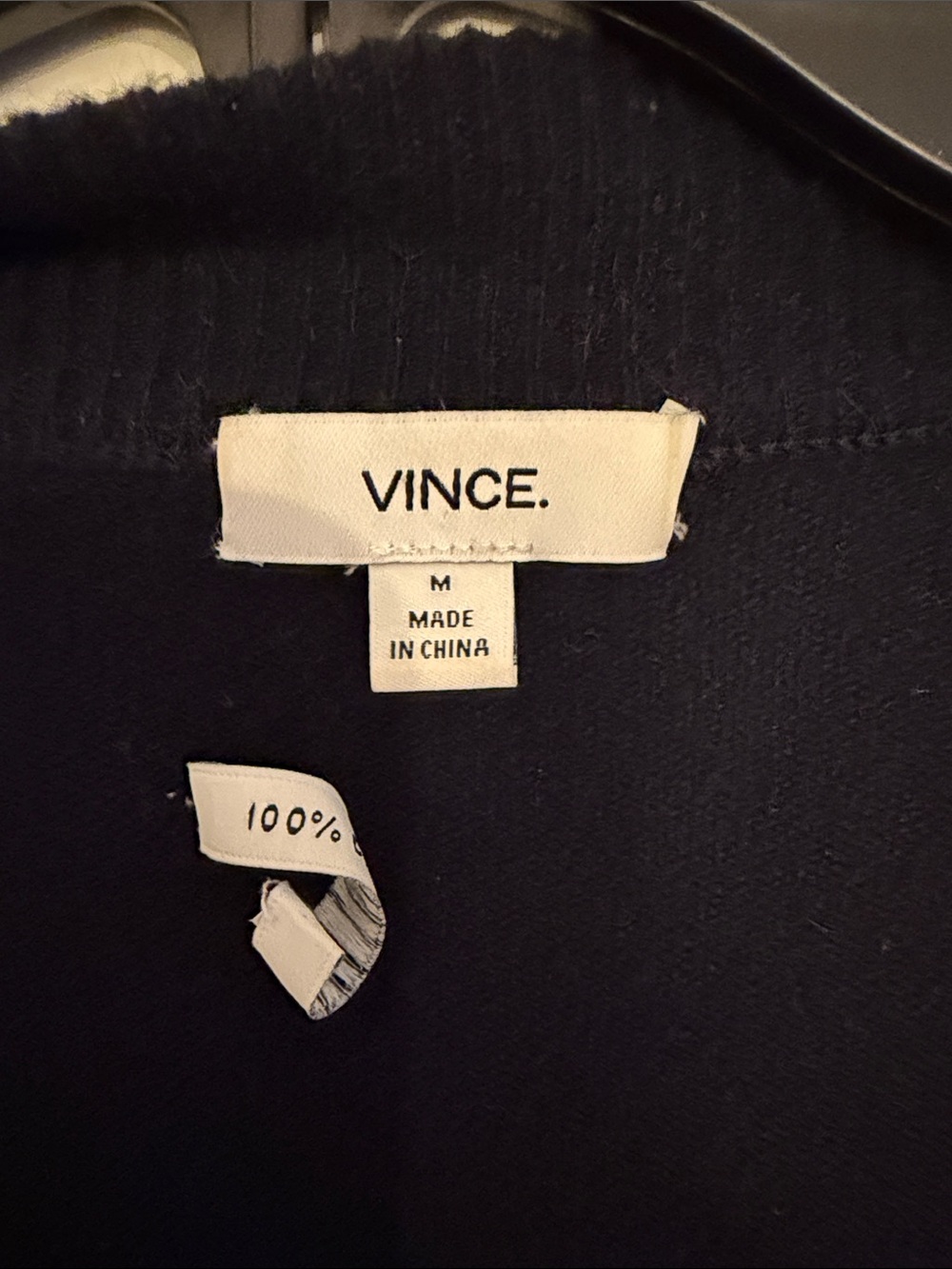 100% cashmere Vince duster